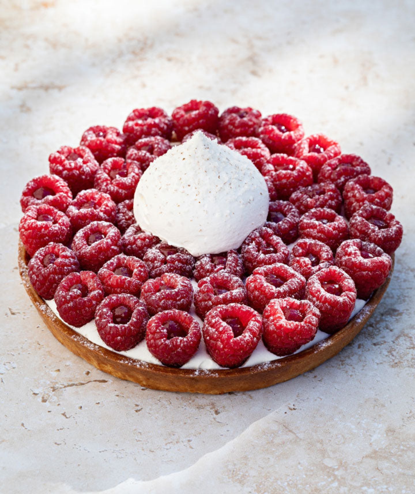 Tarte framboise - 6 à 7 personnes