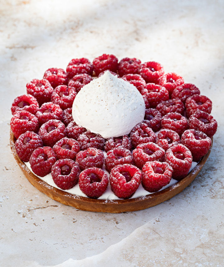 Tarte framboise - 6 à 7 personnes