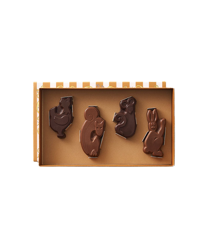 Le coffret des animaux en chocolat