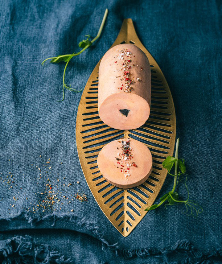 Foie gras canard entier truffe au gewurztraminer - Torchon