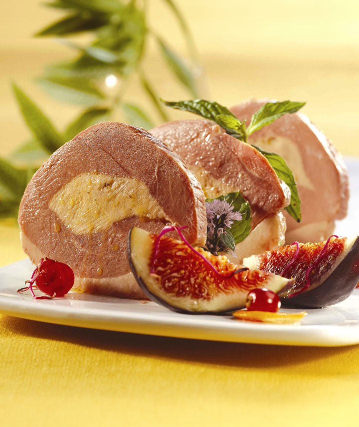 Tranches de magret fourré au foie gras