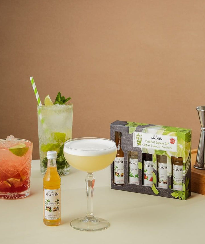 Coffret de 5 sirops pour cocktails aromatisés
