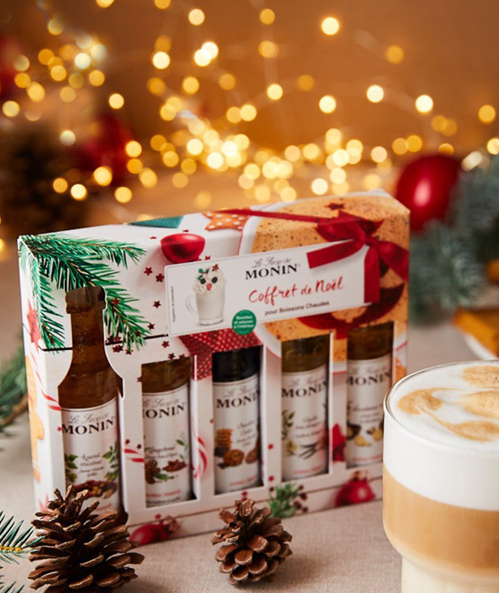 Coffret de 5 sirops pour boissons chaudes Noël