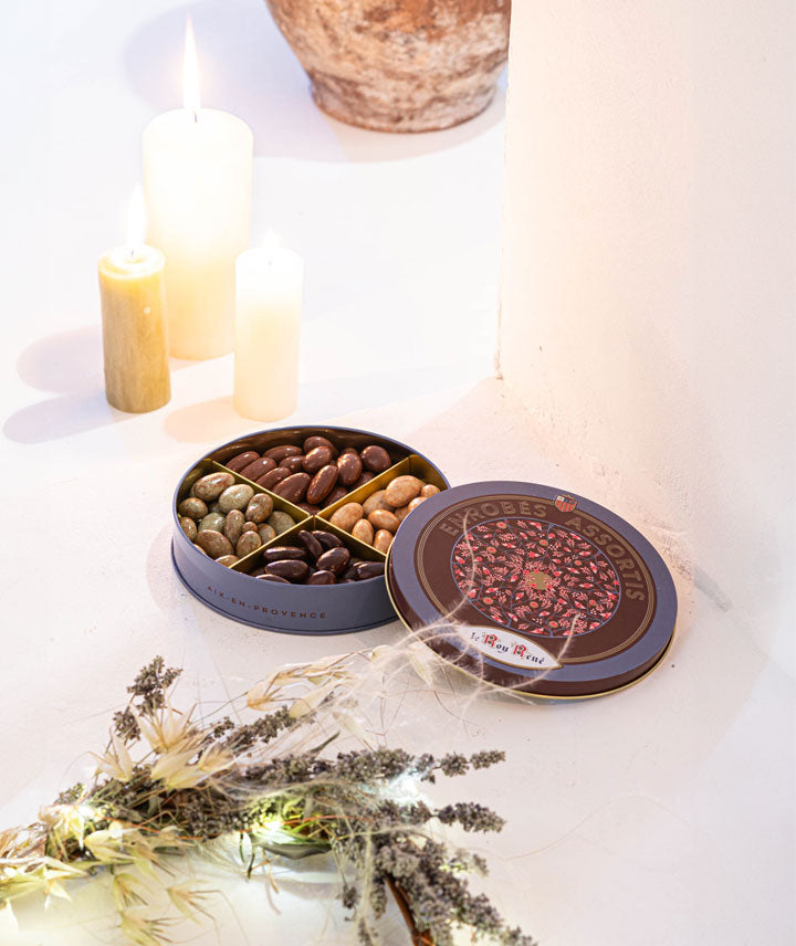 Coffret assortiment d'enrobés au chocolat