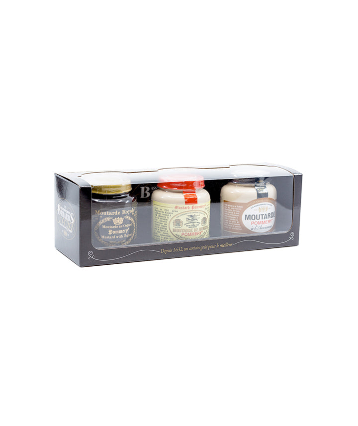 Coffret de 3 moutardes Pommery®