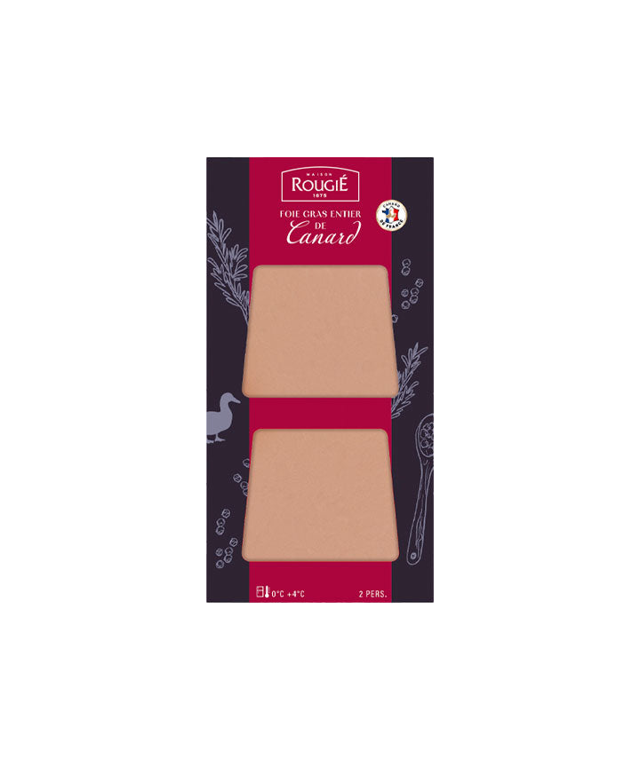 Duo de foie gras canard entier - 2 tranches 40g