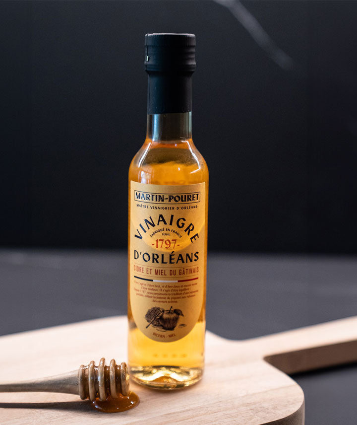 Vinaigre de cidre de Normandie et miel du Gâtinais