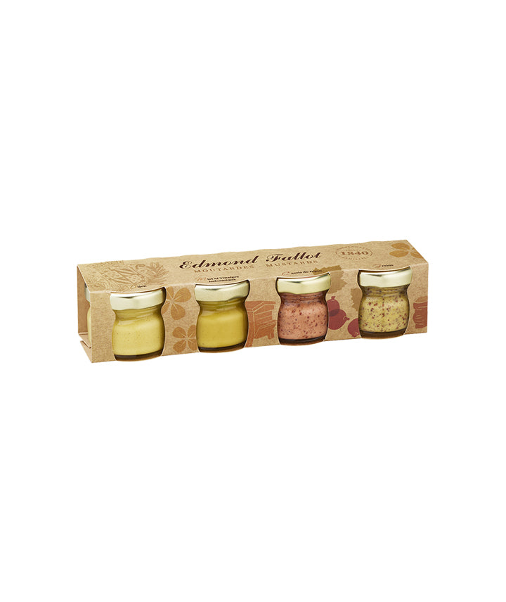 Coffret 4 pots de moutardes - 100g