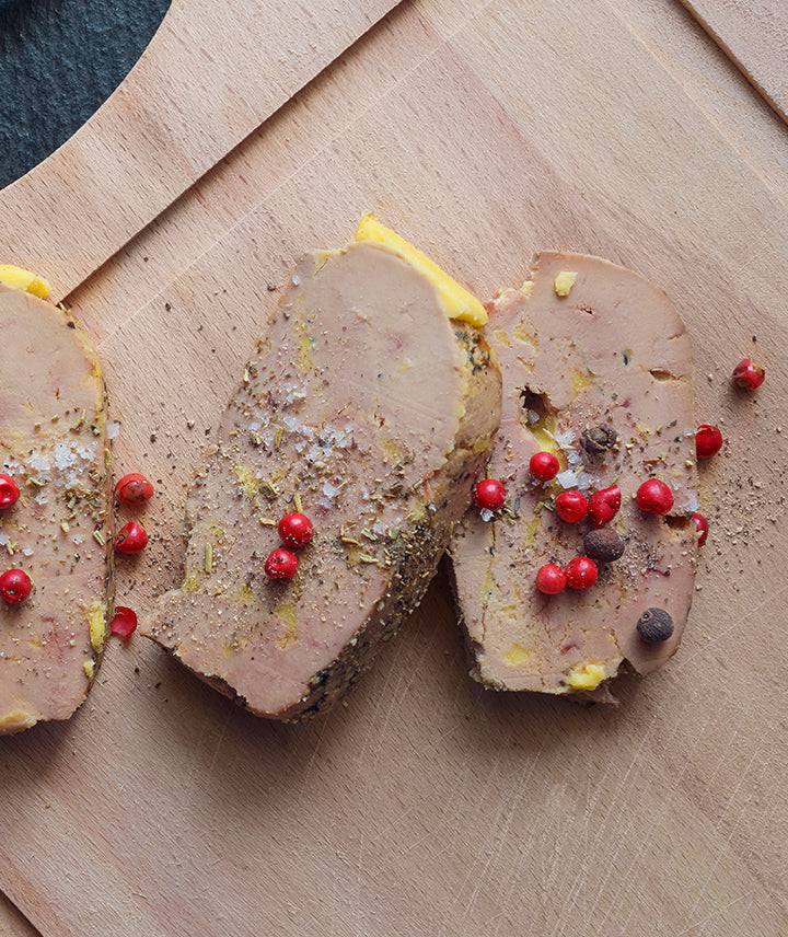 Foie gras de canard entier au kampot en terrine