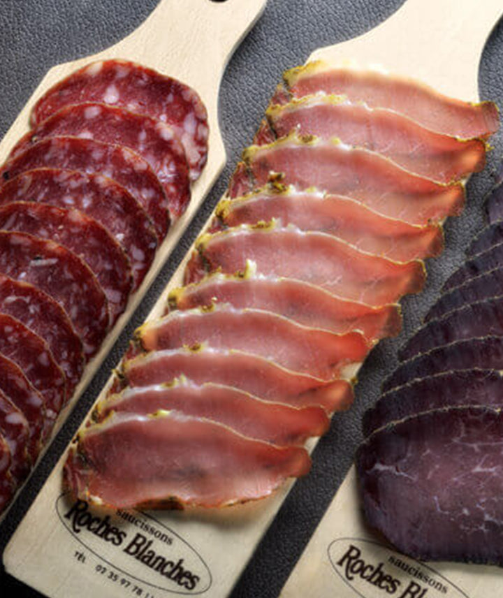 Noix de bœuf sechée et tranchée