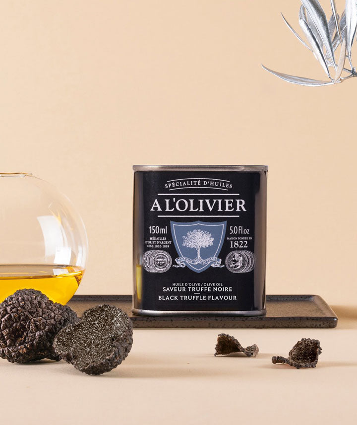 Huile d'olive saveur truffe noire