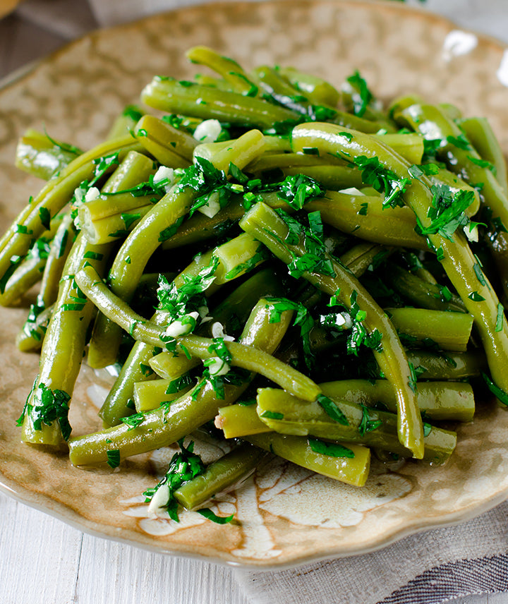 Haricots verts extra fins rangés main