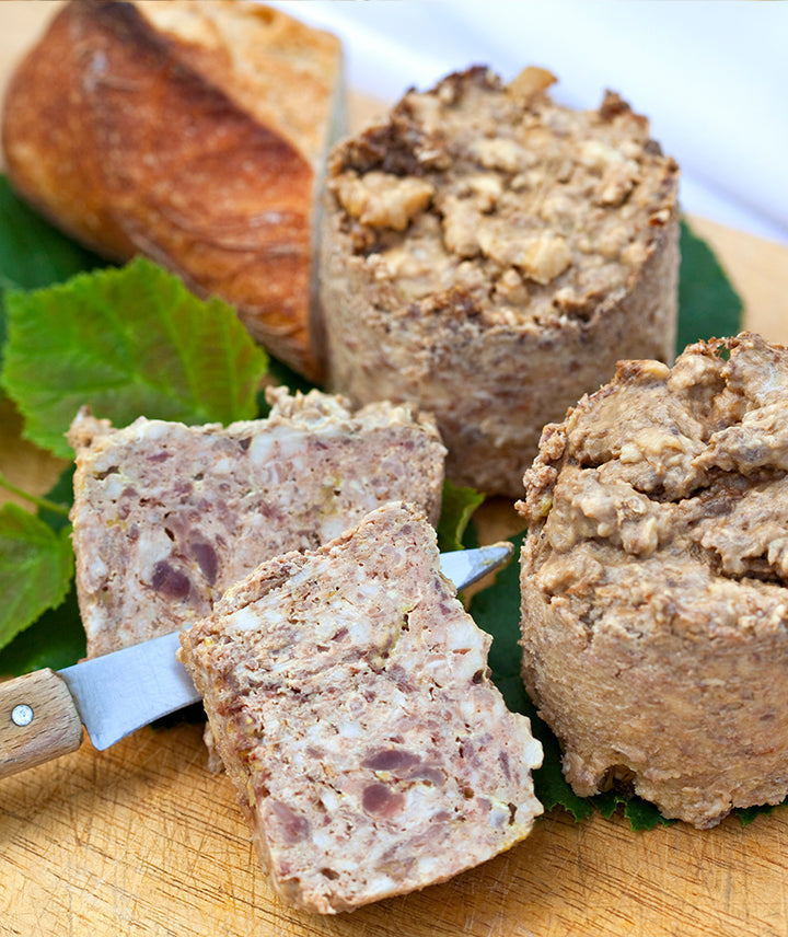 Pâté de Cul Noir du Limousin aux cèpes