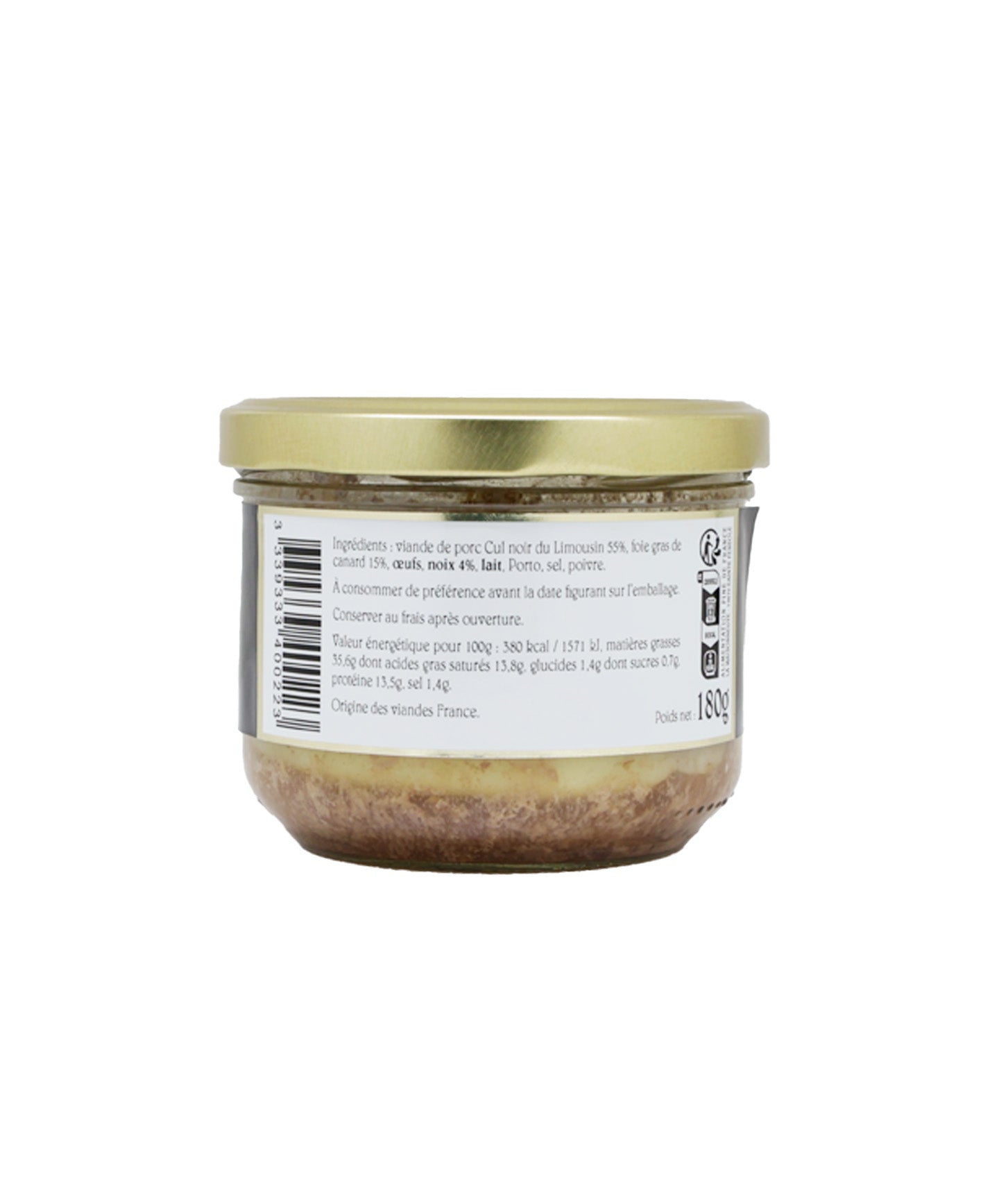 Délice de Cul Noir du Limousin au foie gras et noix