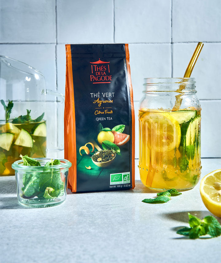 Thé vert agrumes bio - Pochette vrac