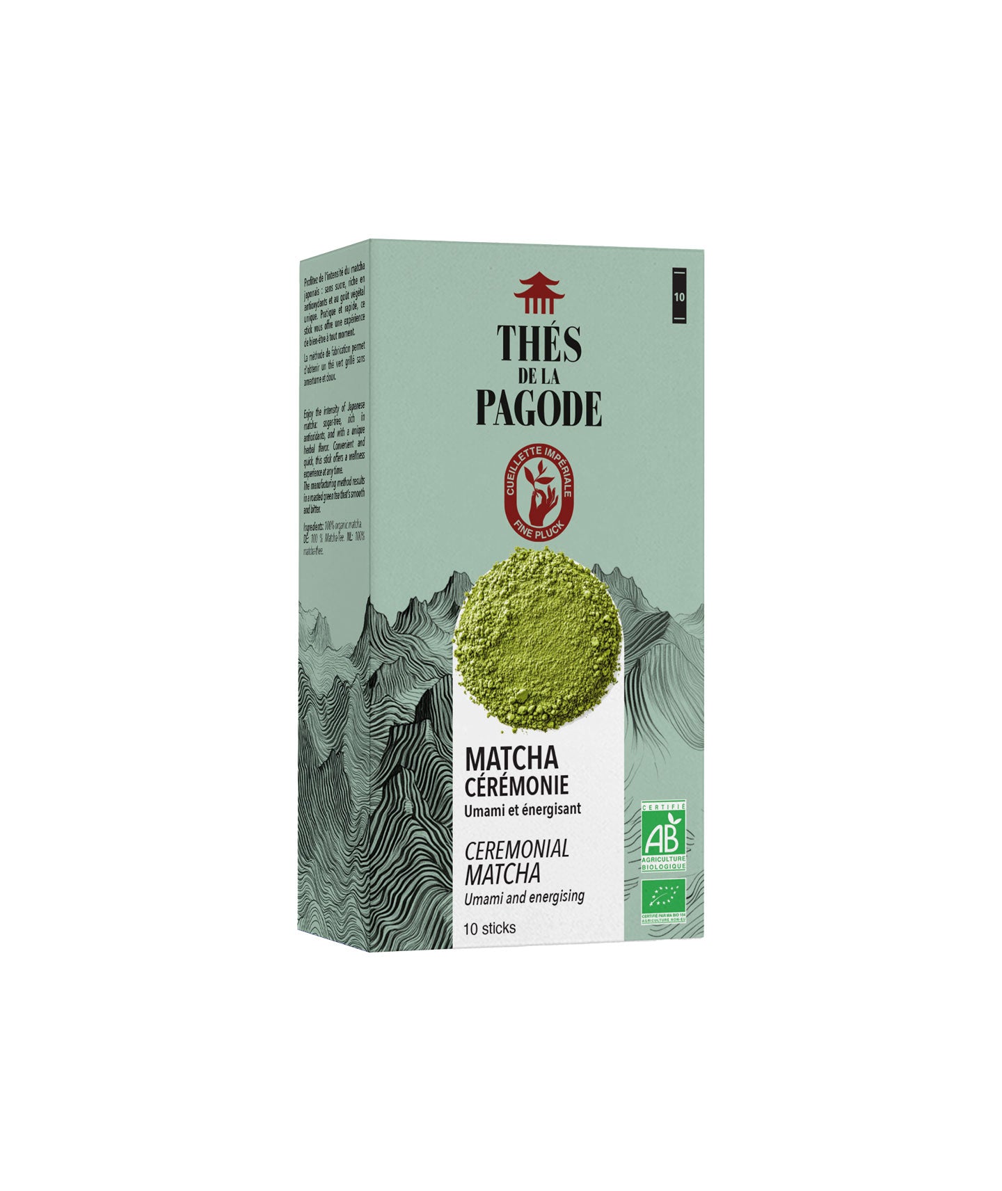 Thé matcha bio - 10 sticks