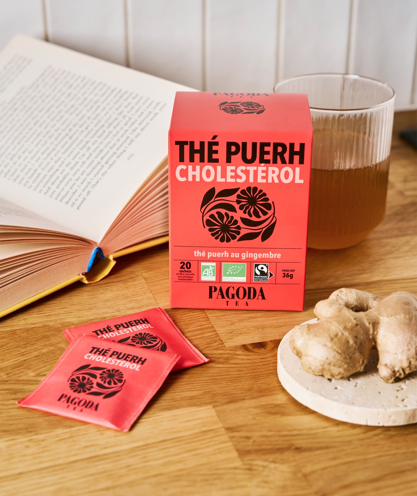 Thé puerh cholestérol bio - 20 sachets