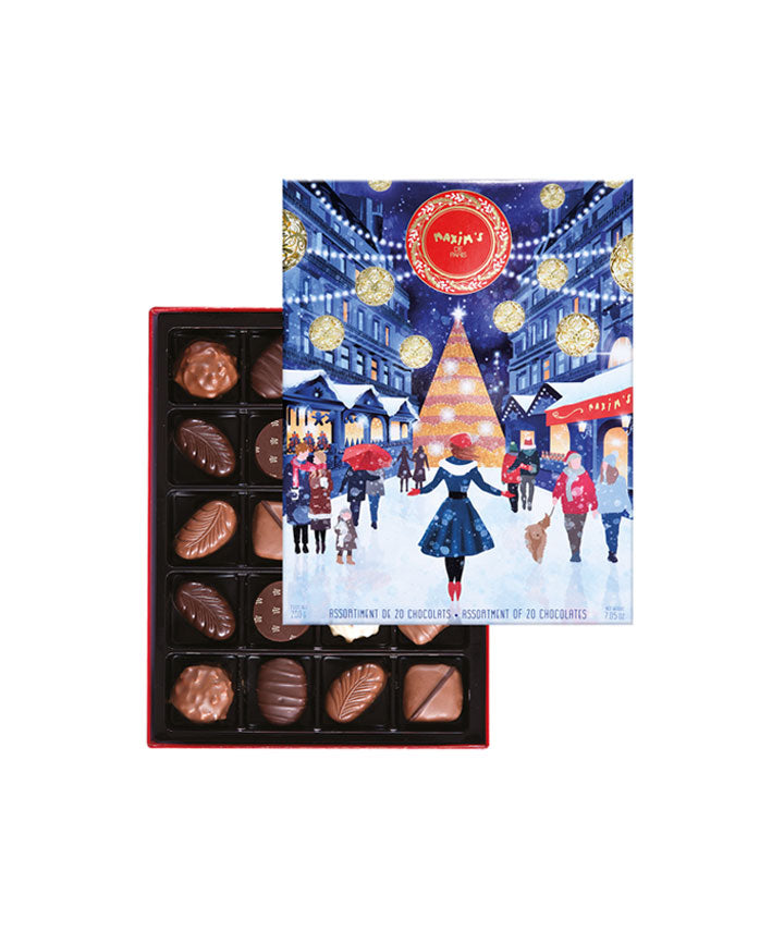 Boîte 20 chocolats Noël 2024