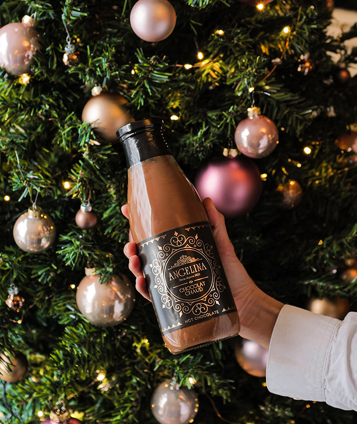 Bouteille chocolat chaud Noël