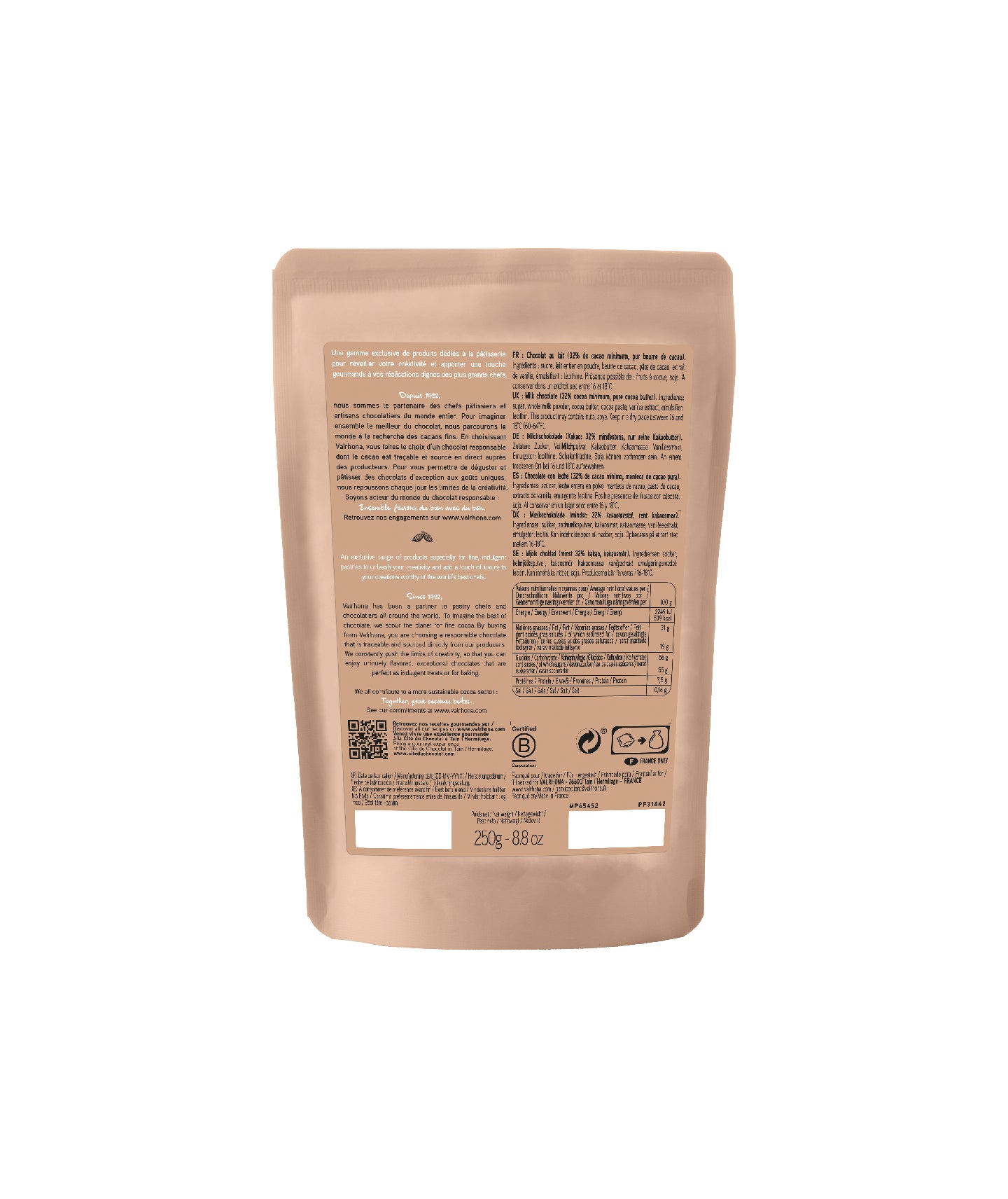 Pépites chocolat au lait - 250g