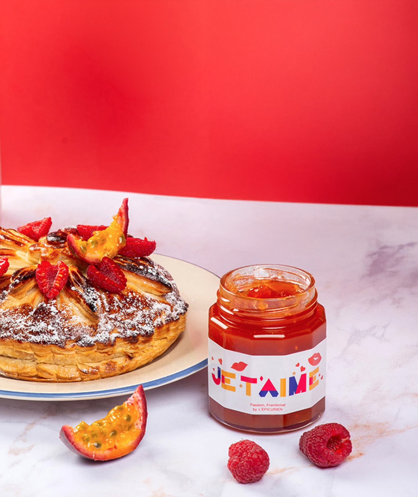 Confiture passion et framboise - Je t'aime