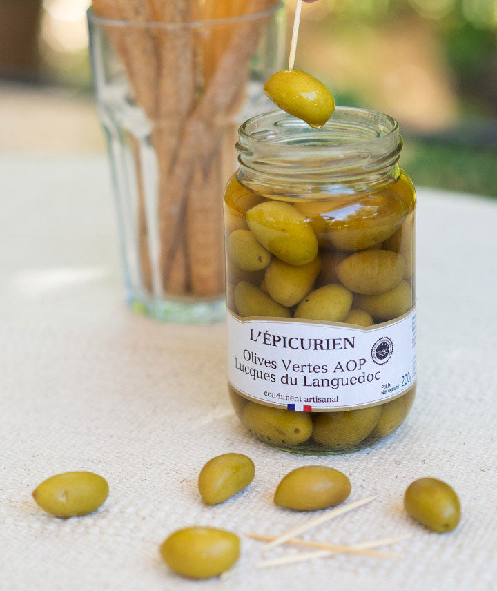 Olives vertes AOP lucques du Languedoc