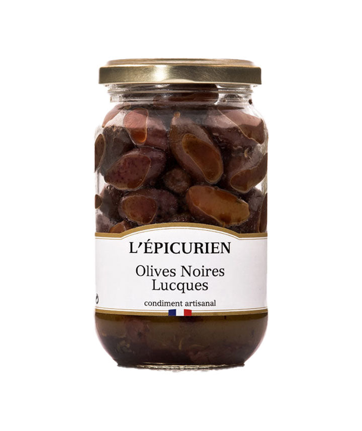 Olives noires lucques vue face aux Galeries Lafayette Le Gourmet