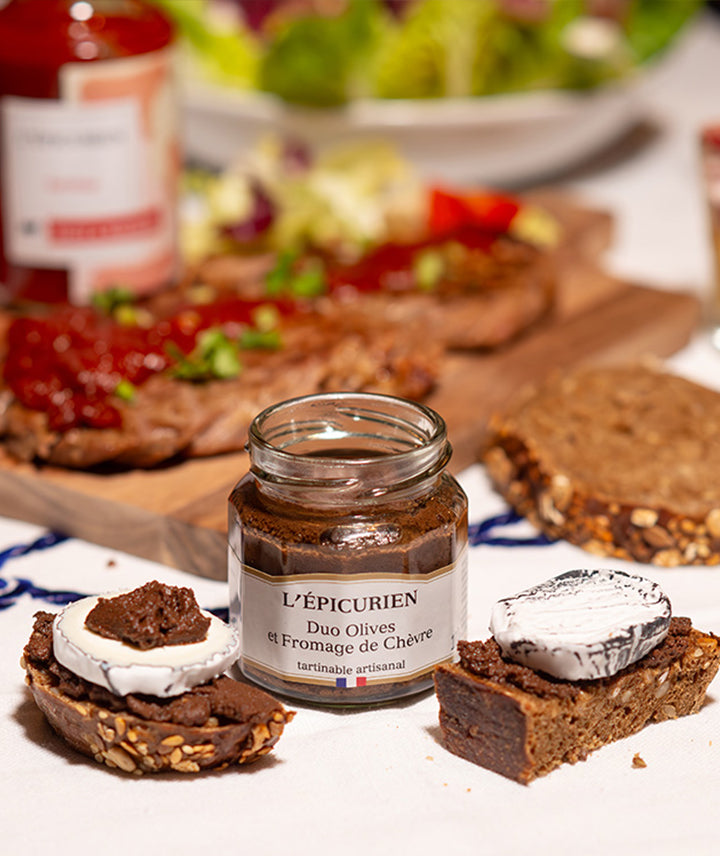 Duo olives et fromage de chèvre