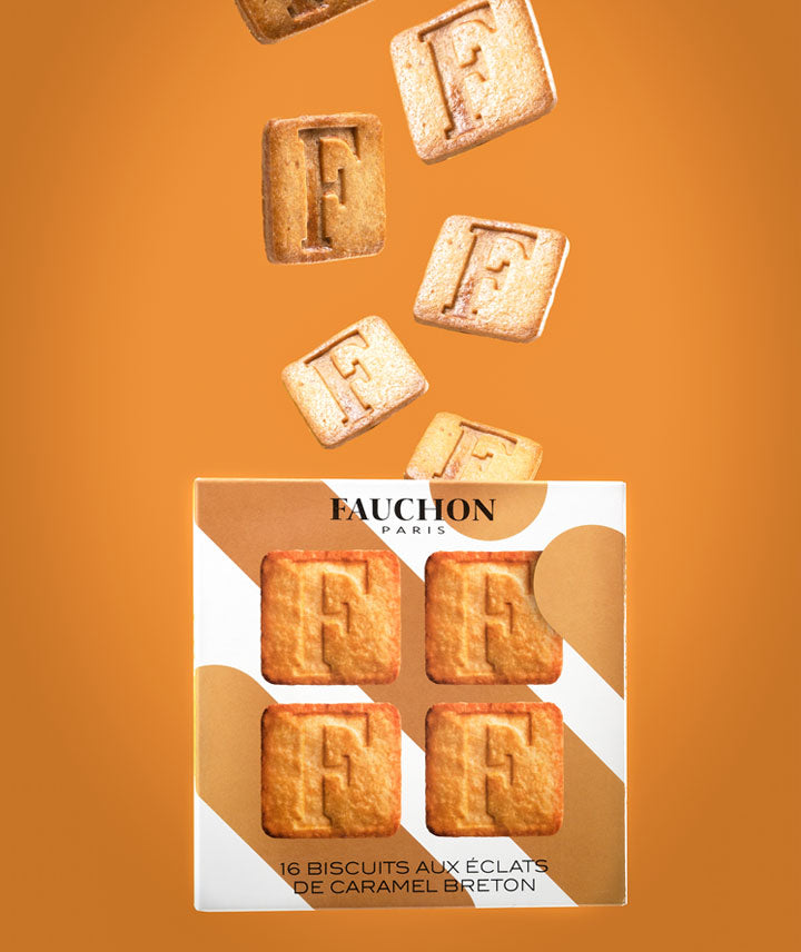 16 biscuits aux éclats de caramel breton