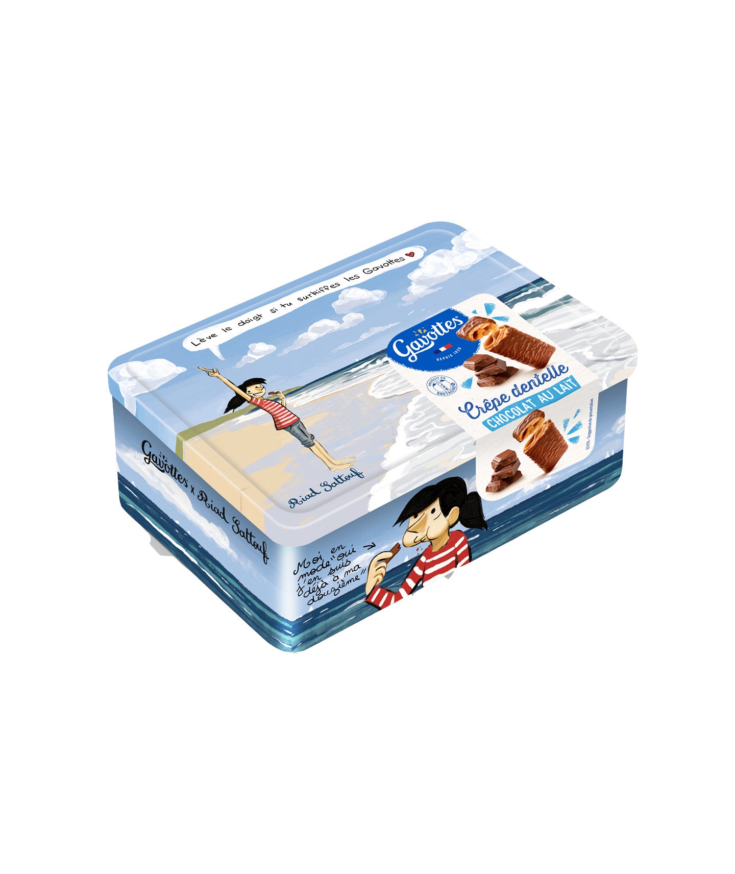 Coffret de crêpes dentelle au chocolat au lait