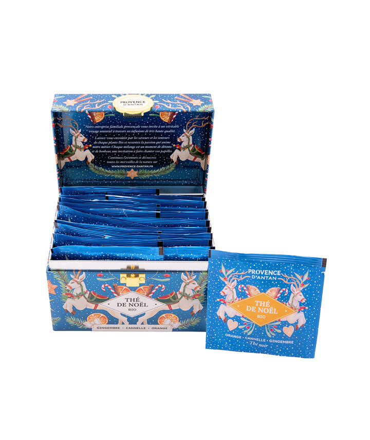 Coffret Thé de Noël gingembre cannelle bio - 20 sachets
