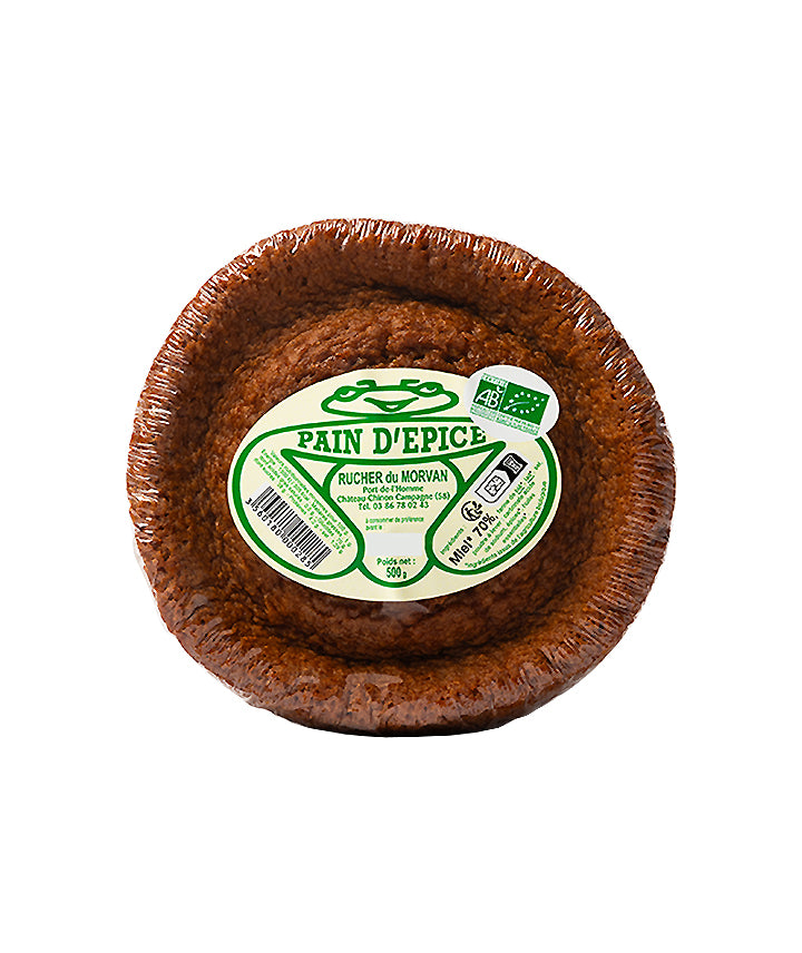 Pain d'épices bio au miel - format rond