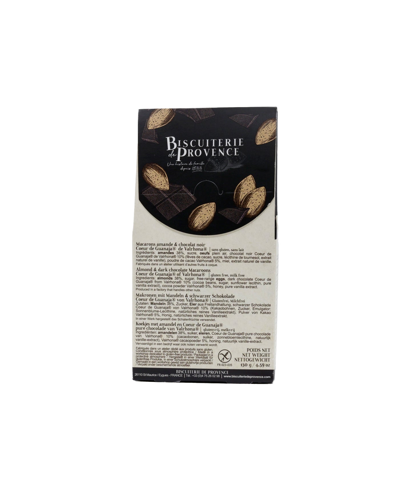 Macarons aux amandes et chocolat Valrhona