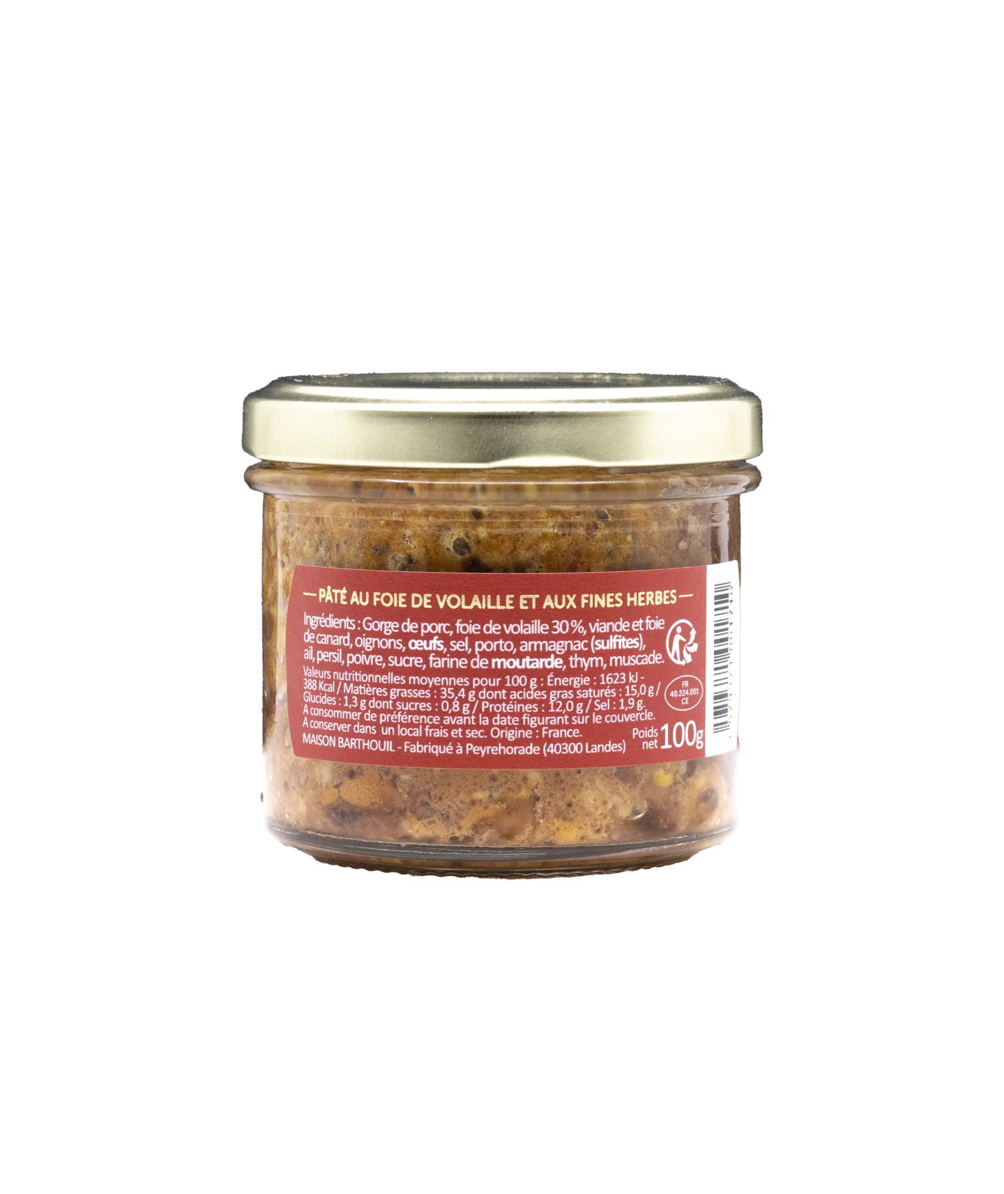 Pâté au foie de volaille et fines herbes