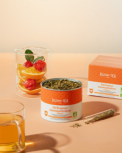 Rituel Défenses Immunitaires Thé vert, maté bio enrichi en vitamine C - Boîte vrac