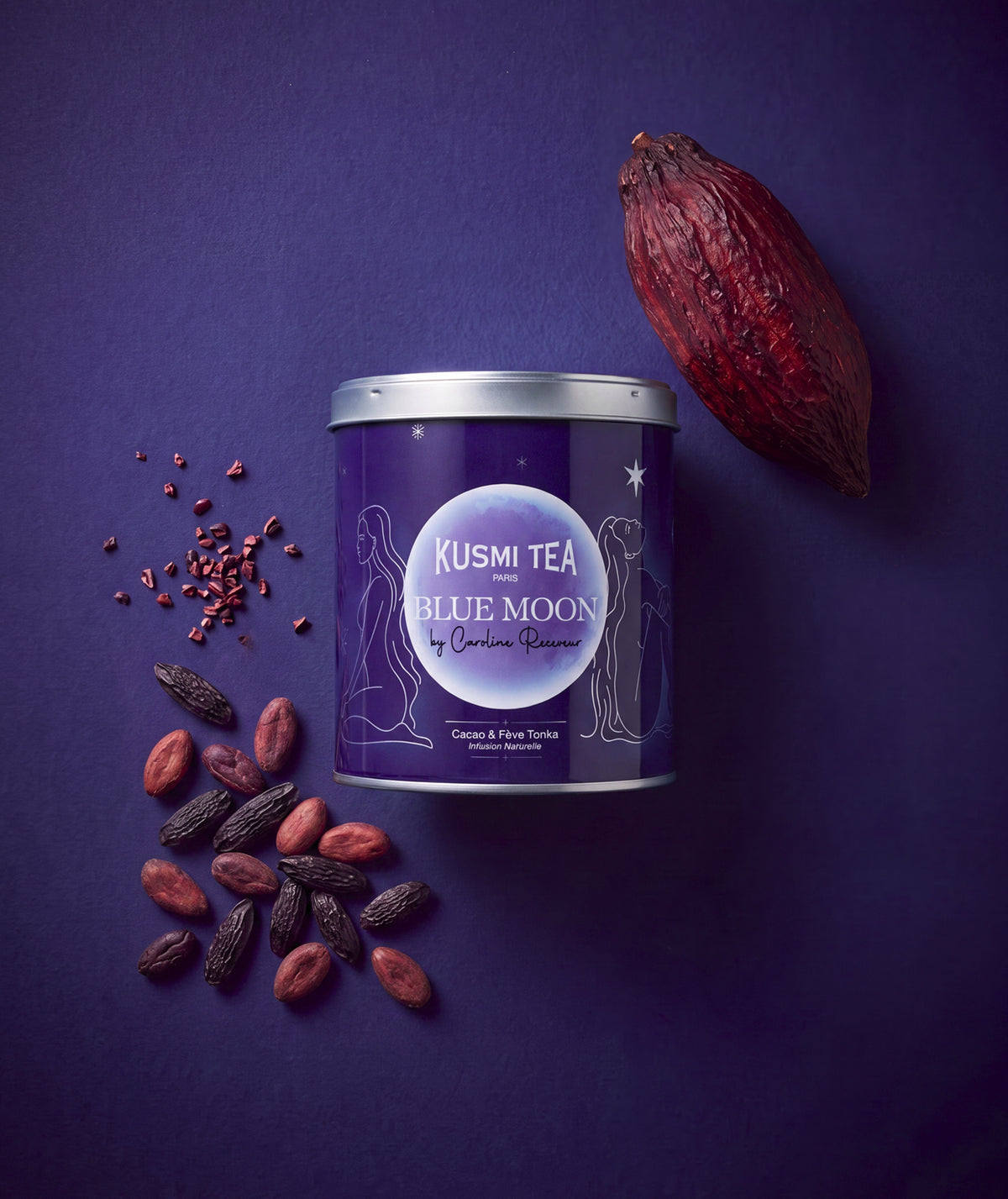 Blue Moon bio by Caroline Receveur - Boîte métal