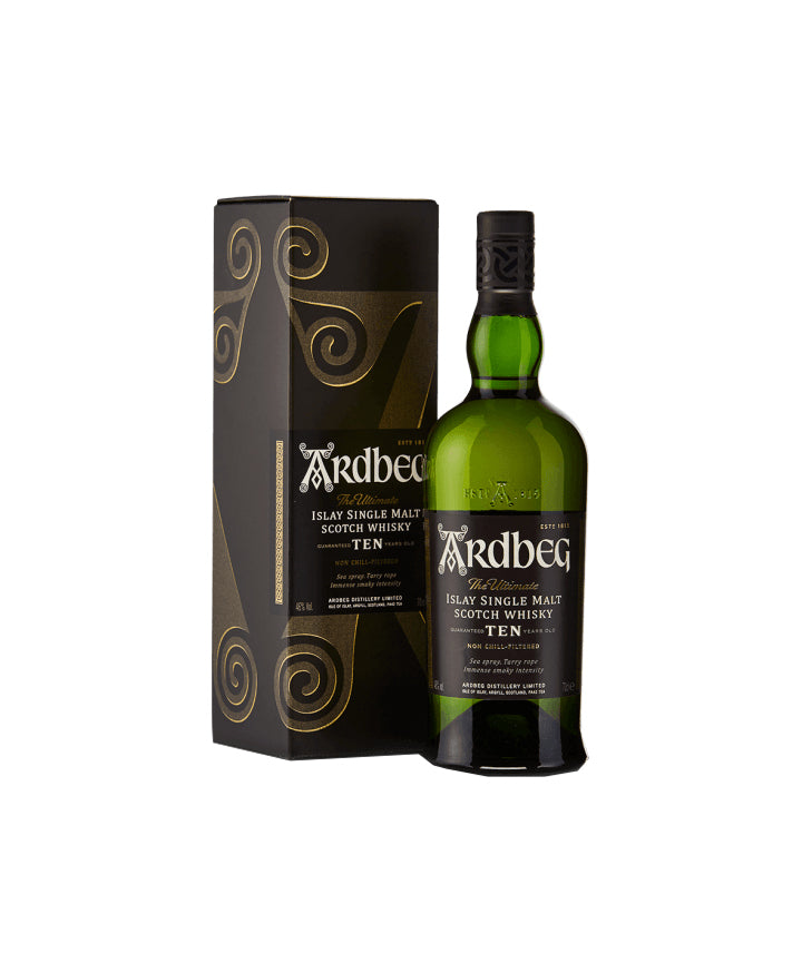 Whisky Ardbeg - Single malt 10 ans - Ile d'Islay - Ecosse