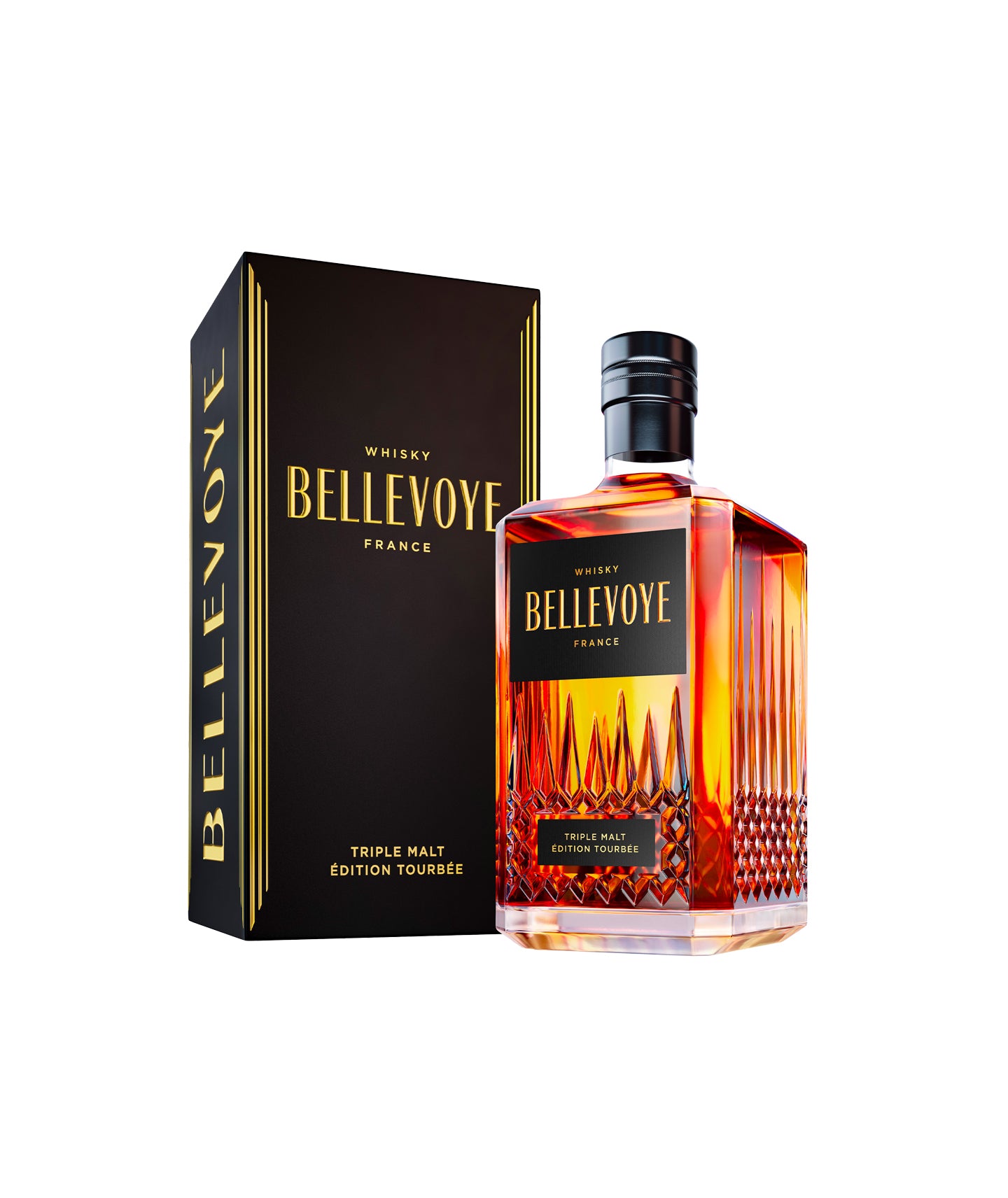 Whisky Bellevoye - Noir triple malt édition tourbée - France