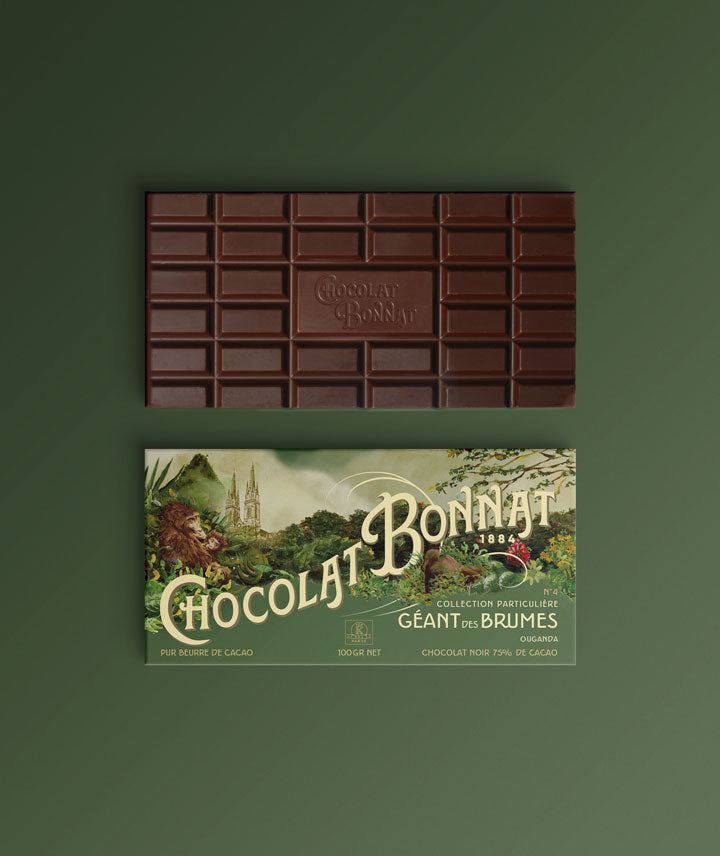 Tablette chocolat Noir 75% cacao Géant des Brumes