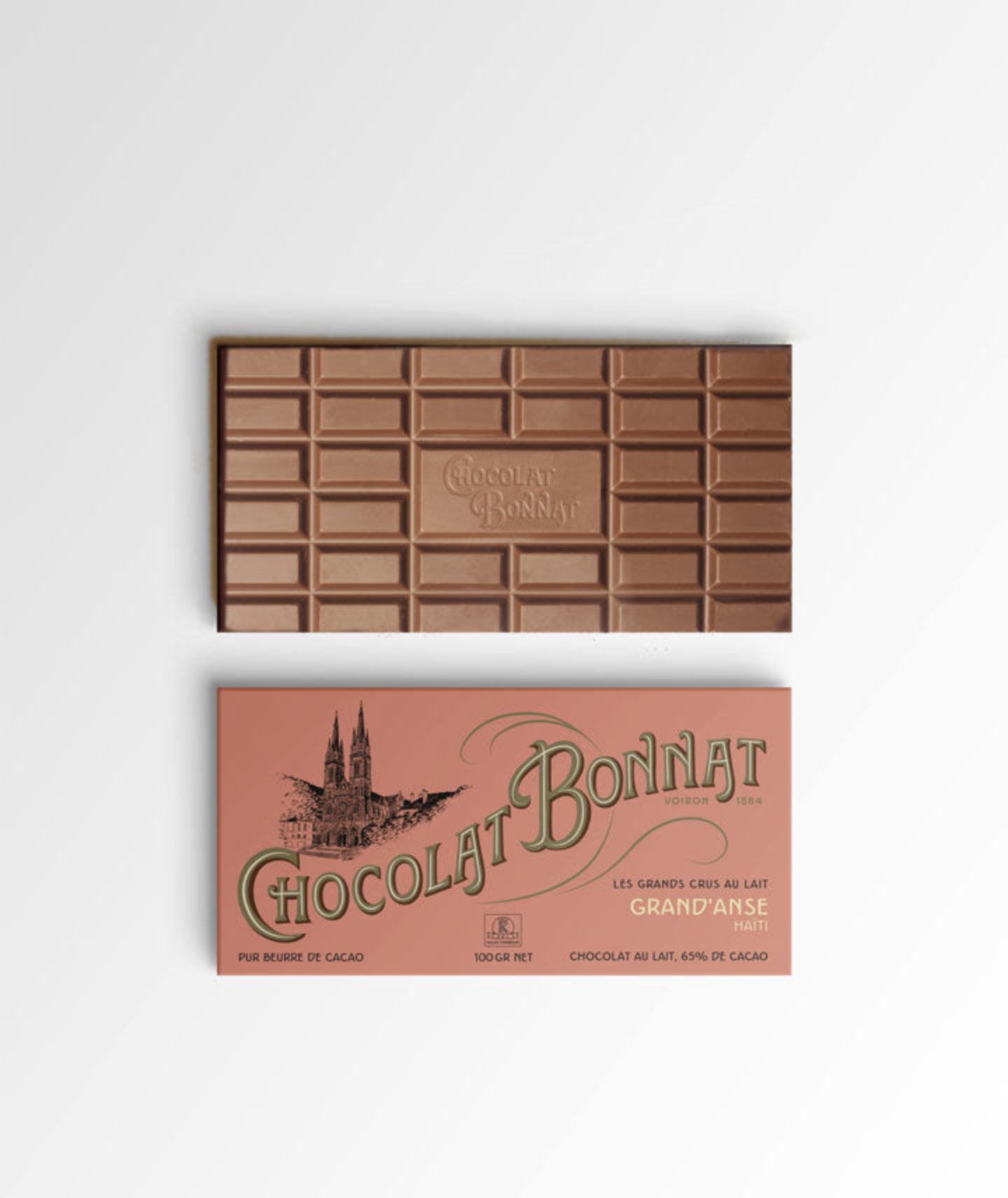 Tablette lait 65% cacao Grand'Anse