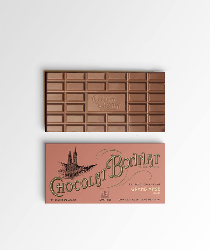 Tablette lait 65% cacao Grand'Anse