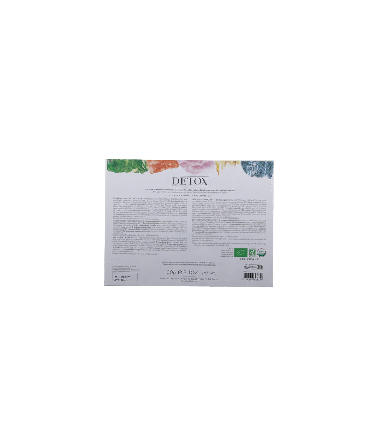 Coffret thés et infusions détox bio - 30 sachets