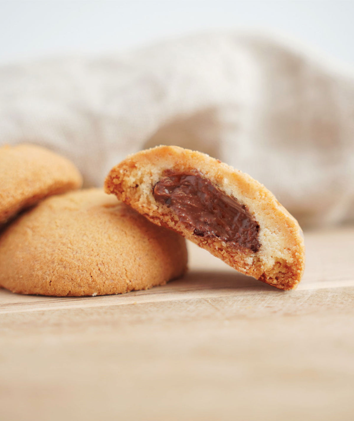 Etui de biscuits fourrés choco-noisette
