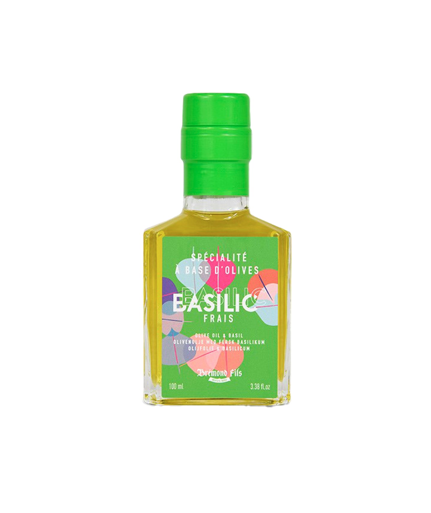 Huile d'olive vierge extra aromatisée au basilic - 100ml