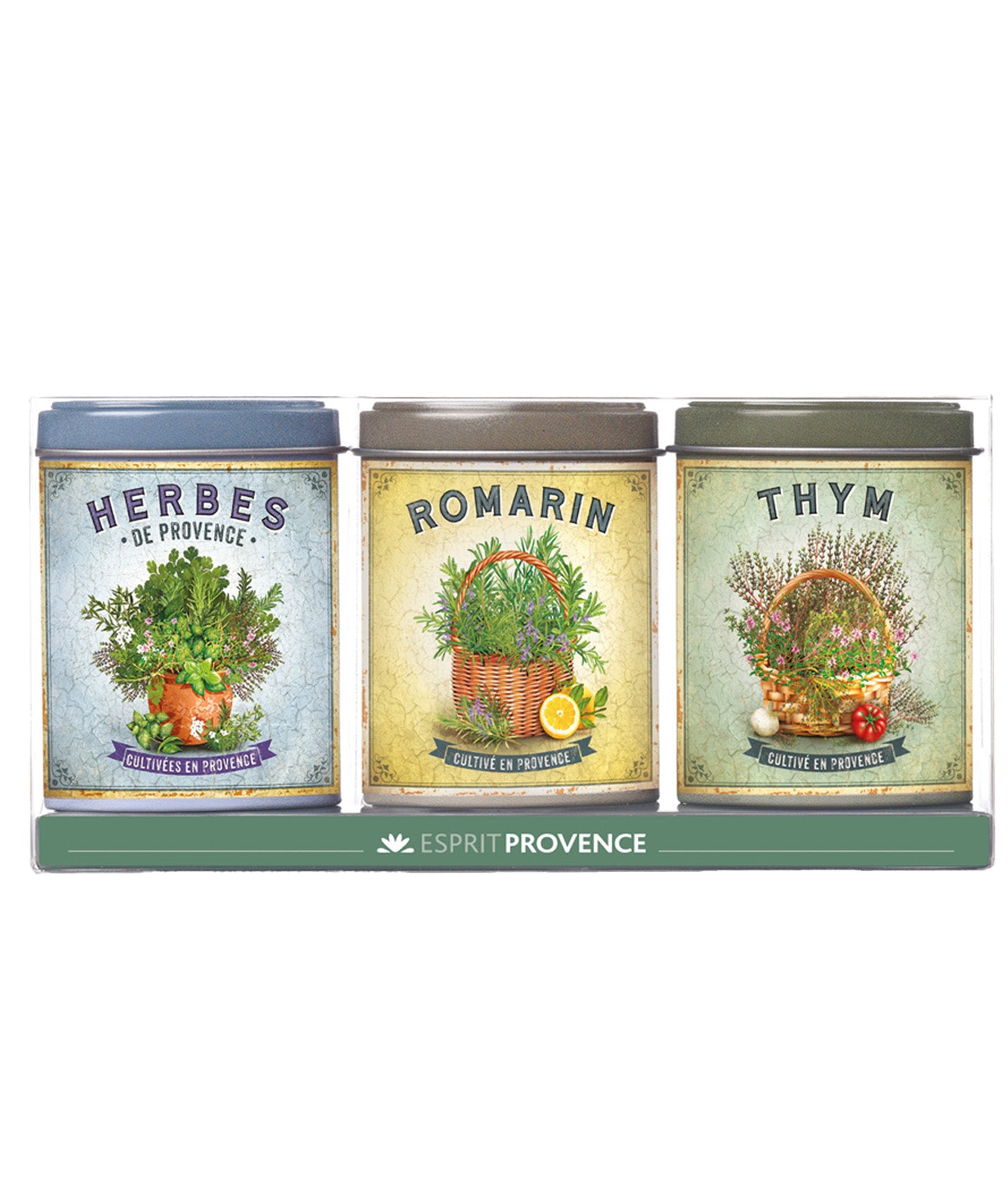 Coffret Provence fleurie - Herbes de provence, romarin et thym