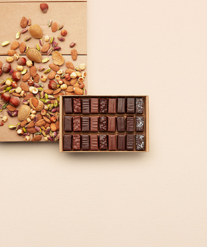 Coffret chocolats pralinés - 27 pièces