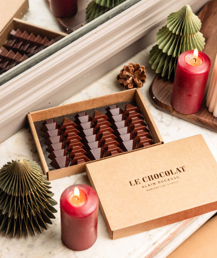 Coffret sapins - Chocolat noir et au lait