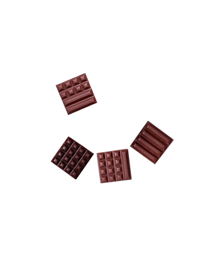 Coffret chocolats carrés dégustation - 50 pièces