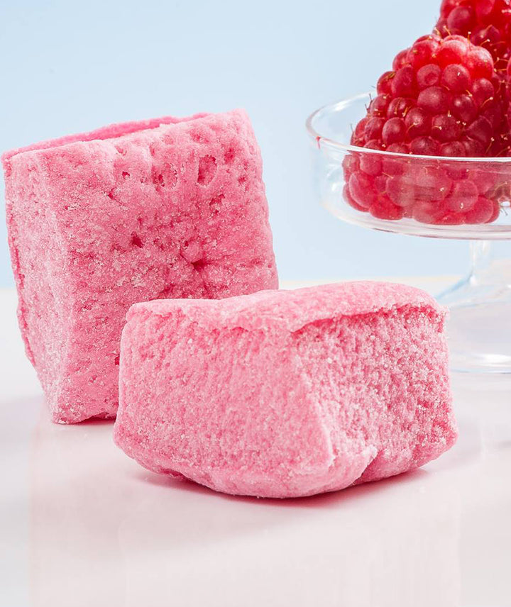 Guimauve vanille framboise