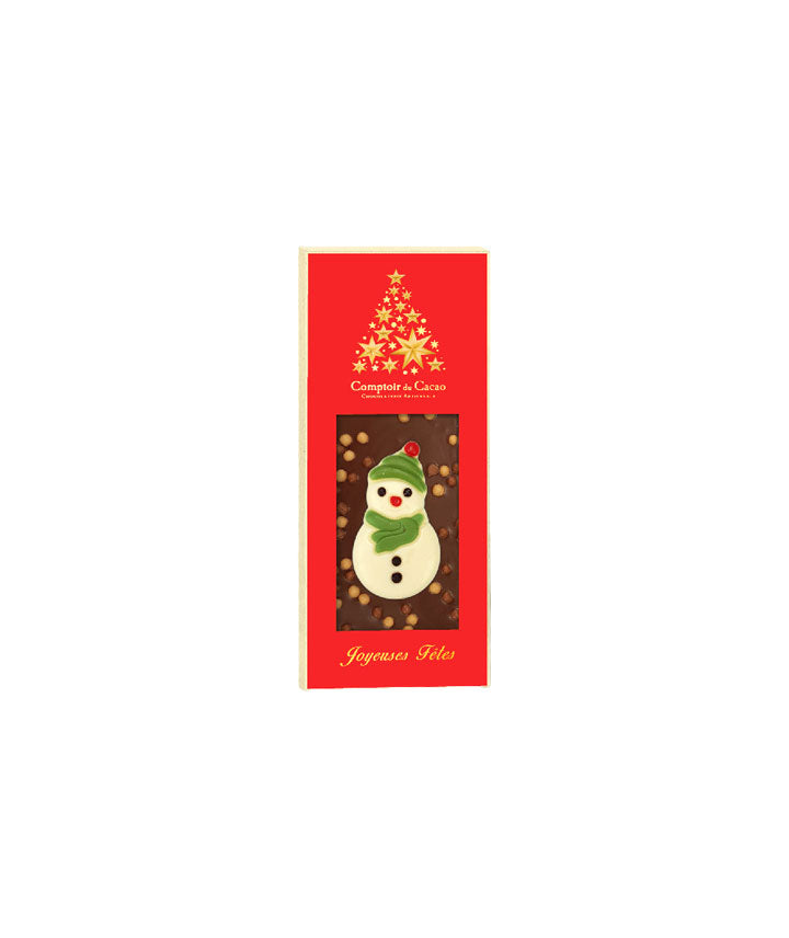 Tablette Noël Bonhomme de neige lait